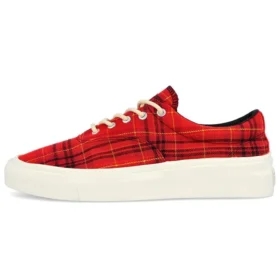 Skid Grip Low „Twisted Plaid – Haute Red“