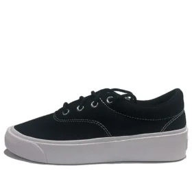 SkidGrip Stilvolle Retro-Low-Top-Freizeitschuhe aus Canvas Schwarz Weiß