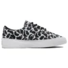 Skidgrip Stylische Low-Top-Freizeit-Canvas-Schuhe Schwarz-Grau-Print „Black Gray“