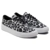 Skidgrip Stylische Low-Top-Freizeit-Canvas-Schuhe Schwarz-Grau-Print „Black Gray“