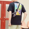 Sling Pack Print Bag „Black Grey“