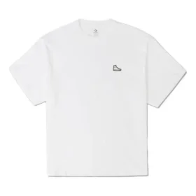 Sneaker Patch Back T-Shirt asiatische Größen „Weiß“