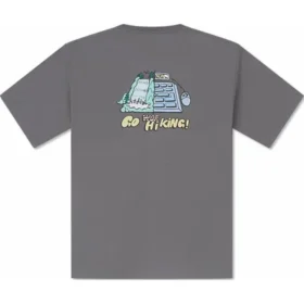 Sommer-Outdoor-T-Shirt mit Grafik, asiatische Größen, „Grau“