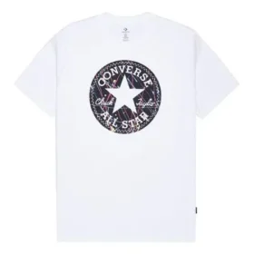 Splatter Paint Chuck Taylor Patch Graphic Tee asiatische Größen „Weiß“