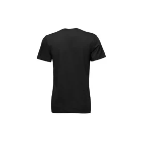 Sport-T-Shirt mit Logo-Aufdruck, kurzärmelig, schwarz