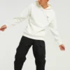 Sportjacke im Paar-Look mit Alphabet-Print, cremefarben-gelb