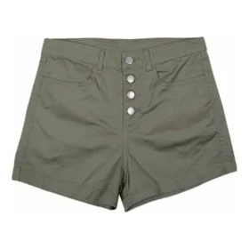Sportshorts mit hoher Taille, asiatische Größen, „Olive Green“