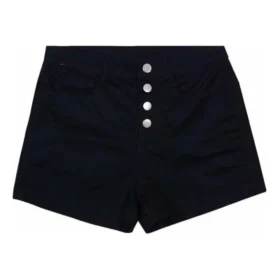 Sportshorts mit hoher Taille, asiatische Größen „Schwarz“