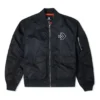 SS22 Logo Loose Sports Retro Aviator Jacke Unisex Schwarz