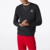 Star Chevron EMB Crew Sweatshirt asiatische Größen „Schwarz“