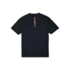 Star Chevron Print Sport-T-Shirt mit Rundhalsausschnitt und kurzen Ärmeln, asiatische Größen „Schwarz“