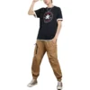 Stretch-Webhose asiatische Größen „Khaki“