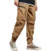 Stretch-Webhose asiatische Größen „Khaki“