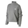 Strick-Sweatshirt mit Stehkragen, asiatische Größen „Grau“