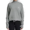 Strick-Sweatshirt mit Stehkragen, asiatische Größen „Grau“