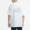 Summer Activity Surf Graphic T-Shirt asiatische Größen „Weiß“