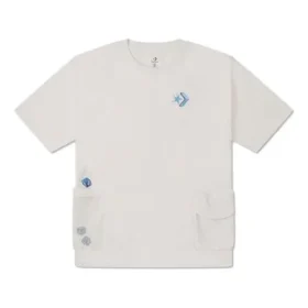 Summer Drink Pocket T-Shirt asiatische Größen „Egret“