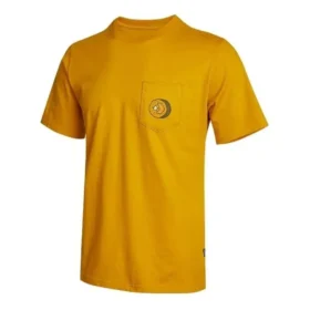 Sushi Graphic Kurzarm-T-Shirt mit Tasche – asiatische Größen „Yellow“