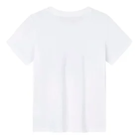 T-Shirt mit Logo-Aufdruck, asiatische Größen, „Weiß Schwarz“