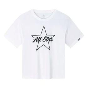 T-Shirt mit Logo-Aufdruck, asiatische Größen „White Black“