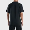 Throwback-T-Shirt (asiatische Größen) „Schwarz“