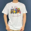 Throwback-T-Shirt, asiatische Größen, „Weiß“