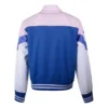 Ungepolsterte Baseball-Bomberjacke, asiatische Größen „Pink Blue White“