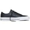 Unisex One Star Leder-Low-Top-Sneaker Schwarz/Weiß