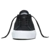 Unisex One Star Leder-Low-Top-Sneaker Schwarz/Weiß