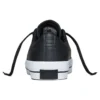 Unisex One Star Leder-Low-Top-Sneaker Schwarz/Weiß