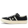 Unisex Star & Bars Low-Top-Sneaker aus Wildleder, schwarz