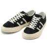 Unisex Star & Bars Low-Top-Sneaker aus Wildleder, schwarz