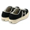 Unisex Star & Bars Low-Top-Sneaker aus Wildleder, schwarz