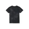 Washed Retro Casual Kurzarm Schwarz