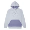 Weit geschnittener Hoodie mit Fleecefutter und Farbblock-Design, hellblau