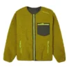 Wendbare Fleece-Jacke mit Stay Warm-Logo, grün