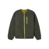 Wendbare Fleece-Jacke mit Stay Warm-Logo, grün