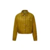 Wendbare Karo-Jacke in asiatischen Größen „Gelb“