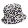 Wendbarer Bucket Hat mit Leopardenmuster „White“