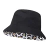Wendbarer Bucket Hat mit Leopardenmuster „White“