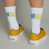 Wordmark-Logo-Einzel-Socken „Weiß“